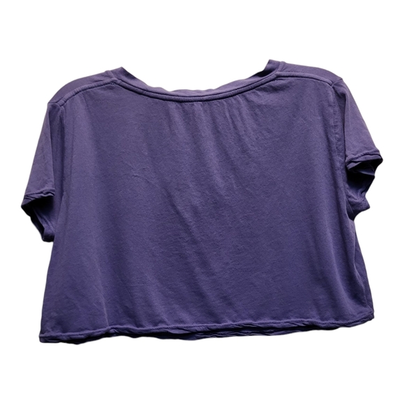 Free People Women's V-Neck Crop Top in Hydrangea - Size XS - Picture 4 of 8